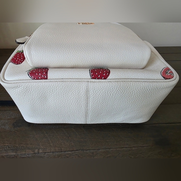 NWT Coach Court Backpack In Signature Canvas Strawberry Print - Picture 11 of 16